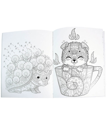 HARDCOVER COLORING BOOK 64 PAGES 4 TYPES Europrice