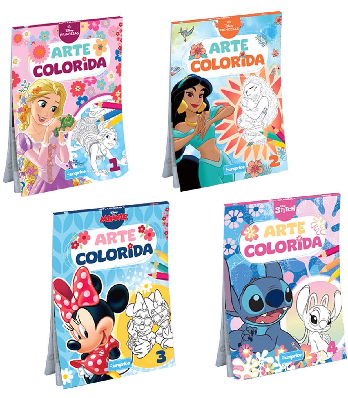 ΤΕΤΡΑΔΙΟ ΒΙΒΛΙΟ ΖΩΓΡΑΦΙΚΗΣ DISNEY ARTE COLORIDA 64 ΣΕΛΙΔΕΣ 4 ΕΙΔΗ Europrice