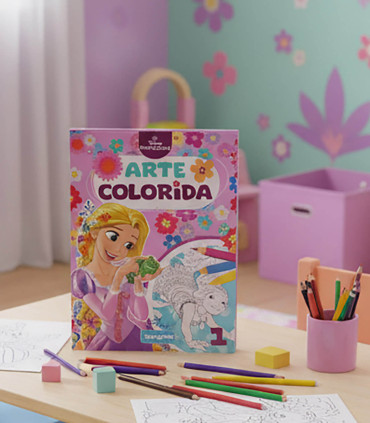 NOTEBOOK COLORING BOOK DISNEY ARTE COLORIDA 64 PAGES 4 TYPES Europrice