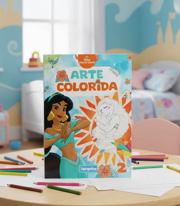 NOTEBOOK COLORING BOOK DISNEY ARTE COLORIDA 64 PAGES 4 TYPES Europrice