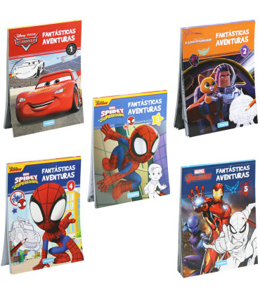 NOTEBOOK COLORING BOOK DISNEY CHARACTERS 96 PAGES 5 TYPES Europrice