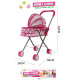 WINTER DOLL STROLLER WITH HEARTS Armtoys