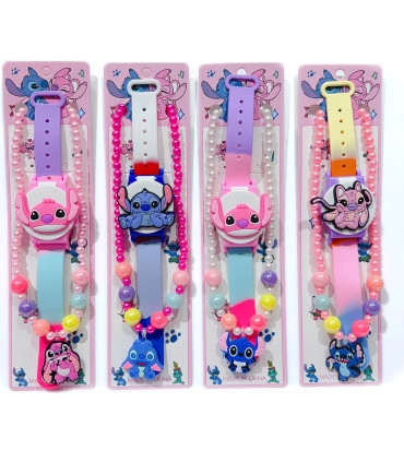 CHILDREN'S WRISTWATCH WITH STITCH NECKLACE Armtoys