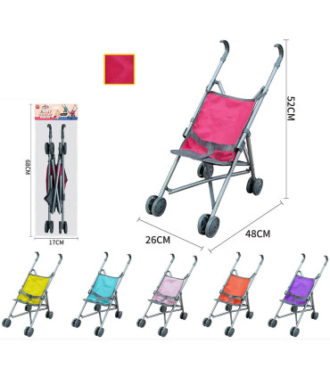 METAL DOLL STROLLER 6 COLORS Armtoys