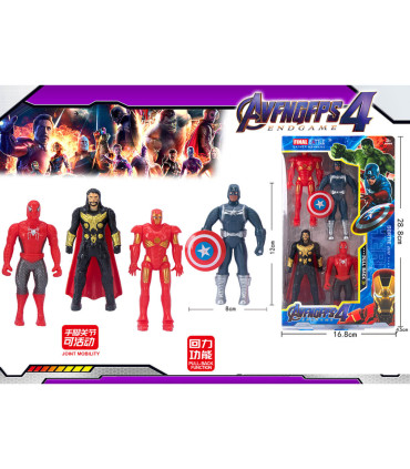 4 SUPERHERO FIGURES GIRLS IN A BOX Armtoys