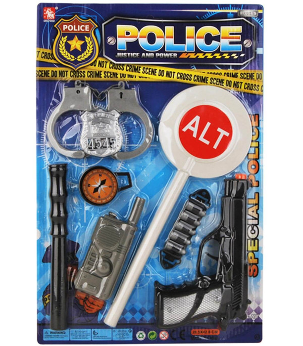 CHILDREN'S POLICE SET WITH STOP BATON - KITS AND AMMUNITION
