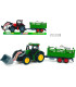 CHILDREN'S TRACTOR WITH TRAILER AND ANIMALS IN BLISTER 47 CM Armtoys