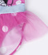 CHILDREN'S ONE-PIECE MINNIE SWIMSUIT WITH POLKA DOTS AND TULLE 3-7 YEARS. Cerda