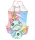 KIDS' ONE-PIECE SWIMSUIT STITCH PINK 5-12 YEARS. Cerda