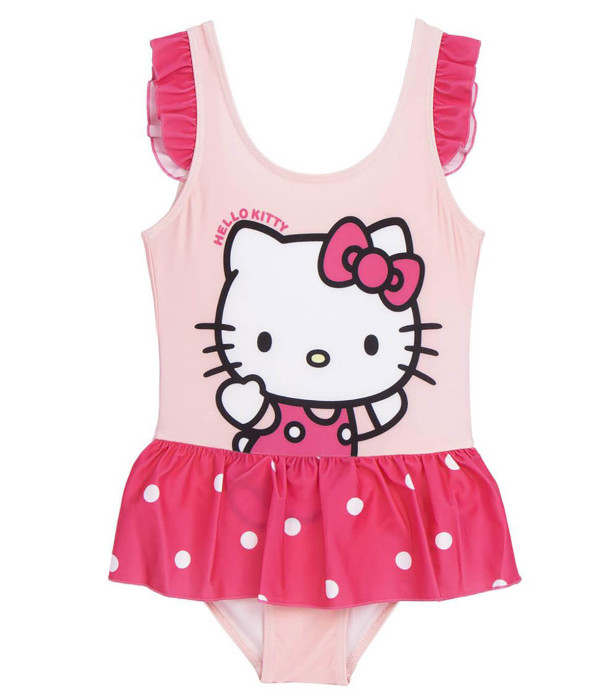 GIRLS' ONE-PIECE SWIMSUIT WITH SKIRT HELLO KITTY 3-7 YEARS Cerda