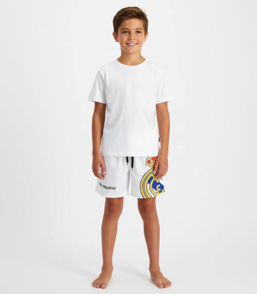 CHILDREN'S SWIM SHORTS REAL MADRID WHITE 6-14 YEARS Cerda