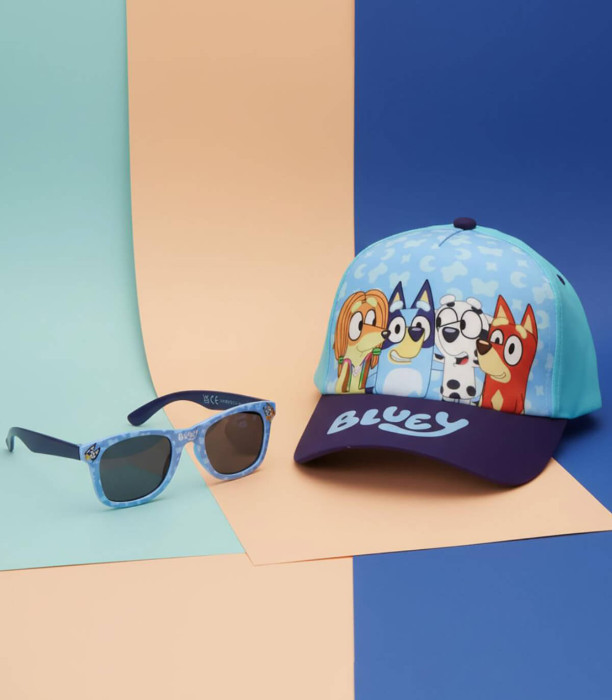 CHILDREN'S CAP WITH VISOR 51 CM + SUNGLASSES BLUEY Cerda