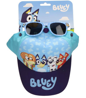 ΠΑΙΔΙΚΟ ΚΑΠΕΛΟ ΜΕ ΓΕΙΣΟ 51 ΕΚ. + ΓΥΑΛΙΑ ΗΛΙΟΥ BLUEY Cerda