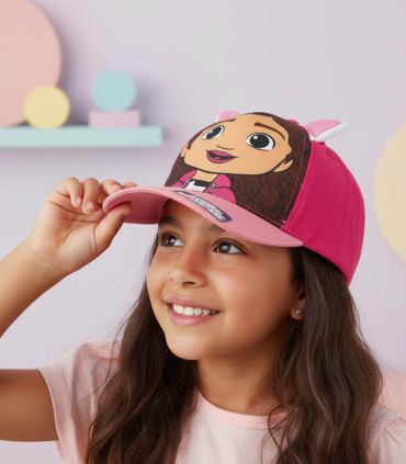 CHILDREN'S CAP WITH VISOR AND GABBY'S DOLLHOUSE PATCH 53 CM Cerda