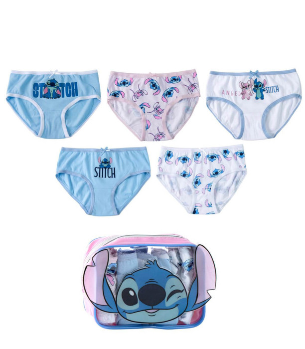 GIRLS' UNDERWEAR 5 PCS. IN A STITCH BAG 2-8 YEARS. Cerda