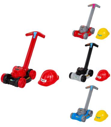 CHILDREN'S LAWNMOWER WITH HELMET AND SOUND IN NET Bamsic