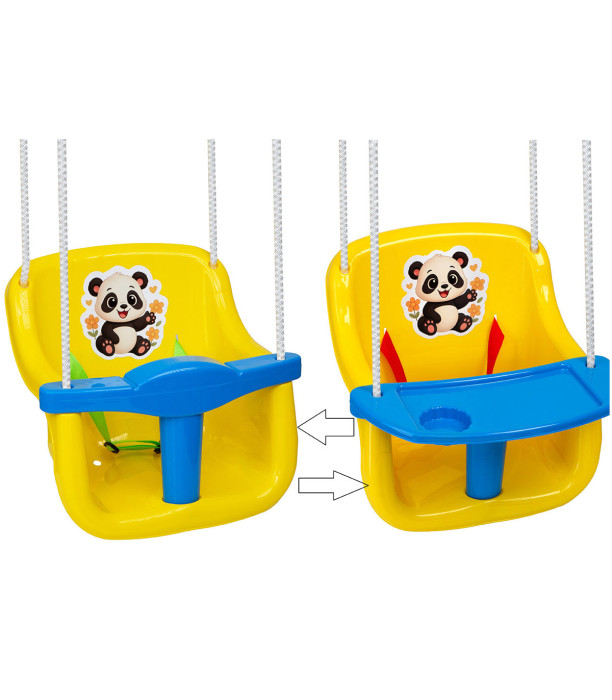 CHILDREN'S SWING WITH TABLE 2 IN 1 4 COLORS Bamsic