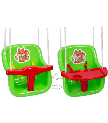 CHILDREN'S SWING WITH TABLE 2 IN 1 4 COLORS Bamsic