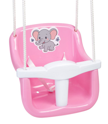 CHILDREN'S SWING WITH ANIMALS PINK/BLUE Bamsic