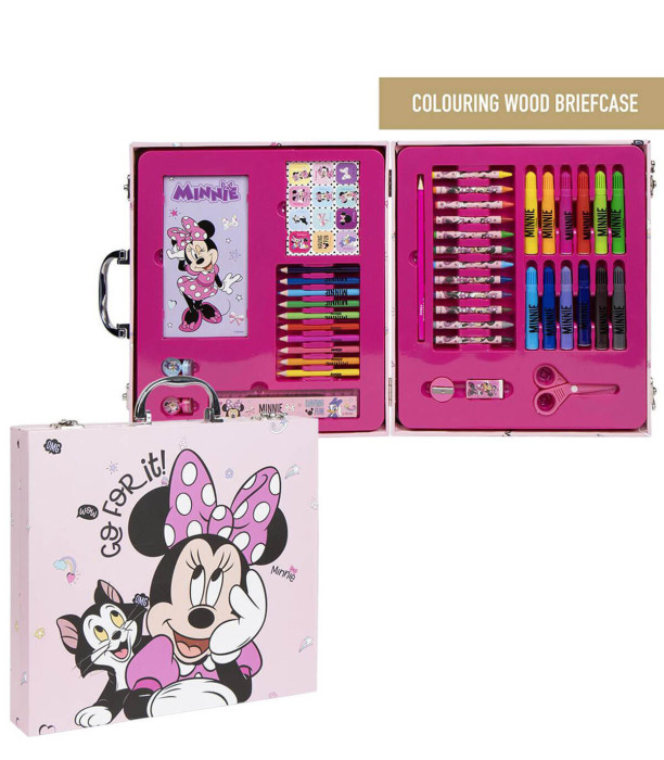DRAWING SET IN A SUITCASE WITH METAL HANDLE MINNIE Cerda