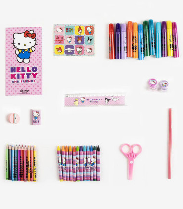 DRAWING SET IN A SUITCASE WITH METAL HANDLE HELLO KITTY Cerda