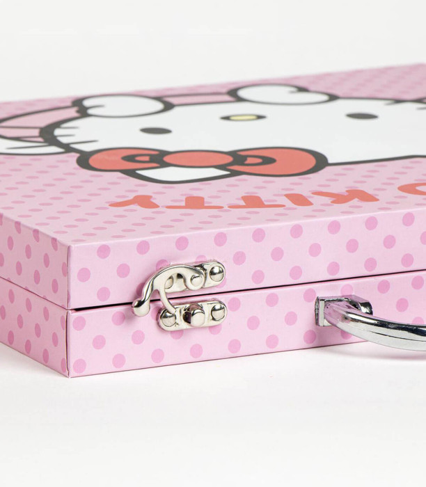DRAWING SET IN A SUITCASE WITH METAL HANDLE HELLO KITTY Cerda