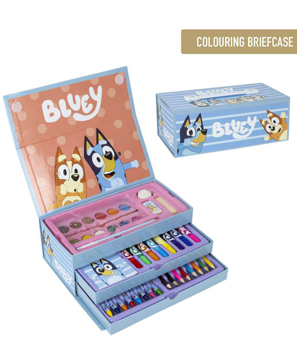 THREE-STORY DRAWING SUITCASE BLUEY Cerda