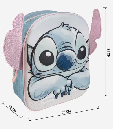 CHILDREN'S 3D STITCH BACKPACK WITH EARS 31X30 CM Cerda
