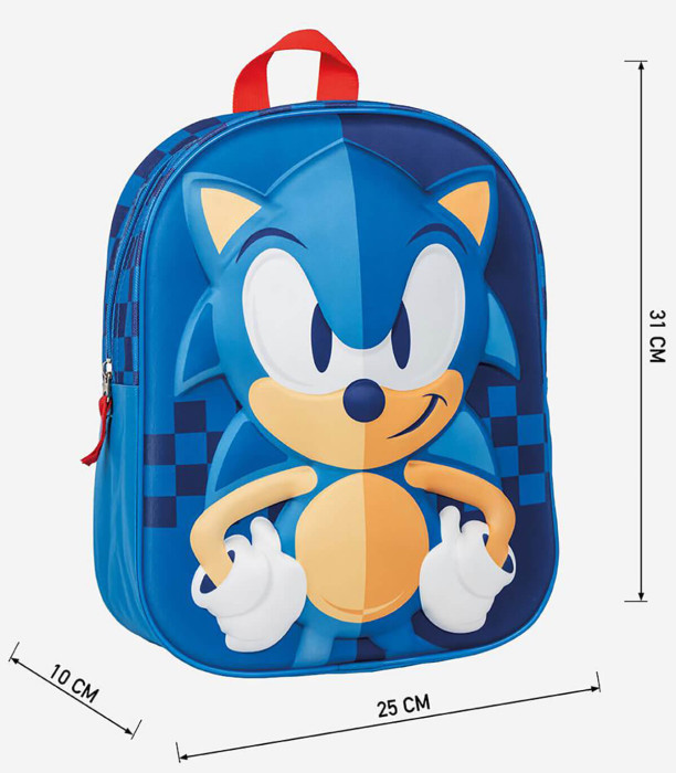 CHILDREN'S 3D SONIC BACKPACK 32X26 CM Cerda