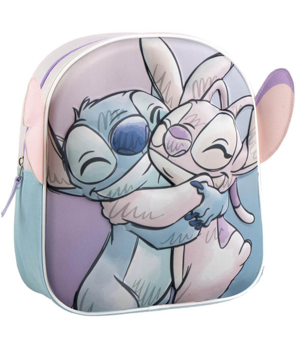 CHILDREN'S BACKPACK 3D STITCH & ANGEL 30X30 CM Cerda