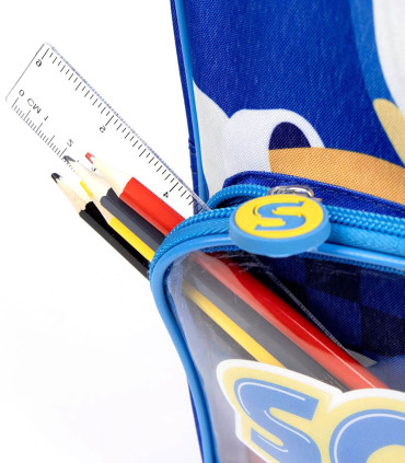 CHILDREN'S BACKPACK WITH FRONT POCKET SONIC 32X28 CM Cerda
