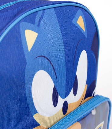 CHILDREN'S BACKPACK WITH FRONT POCKET SONIC 32X28 CM Cerda