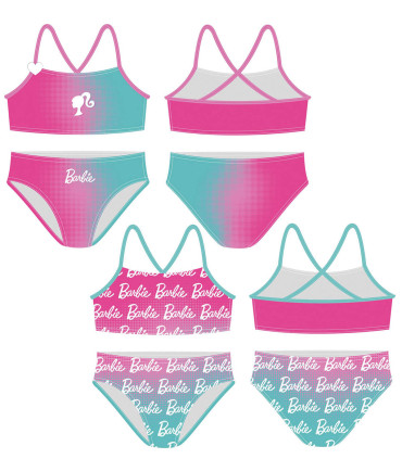 GIRLS' 2-PIECE SWIMSUIT BARBIE 4-6-8 YEARS Arditex