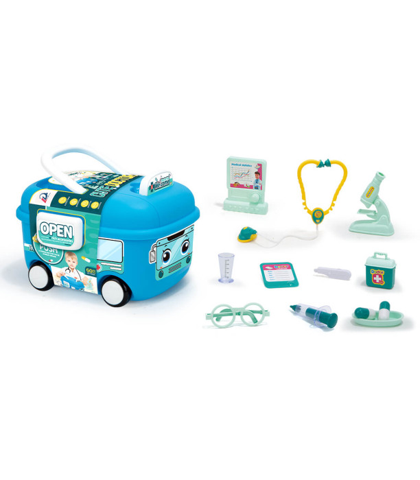 DOCTOR'S KIT IN A SUITCASE ON WHEELS Armtoys