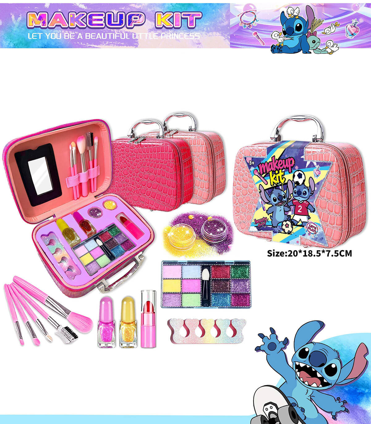 ΜΑΚΙΓΙΑΖ ΣΕ ΚΑΘΕ ΒΑΛΙΤΣΑ STITCH 2 ΧΡΩΜΑΤΑ Armtoys