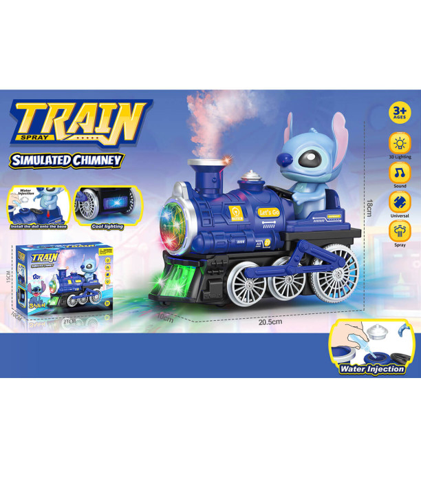 CHILDREN'S MUSICAL LOCOMOTIVE WITH SMOKE STITCH Armtoys