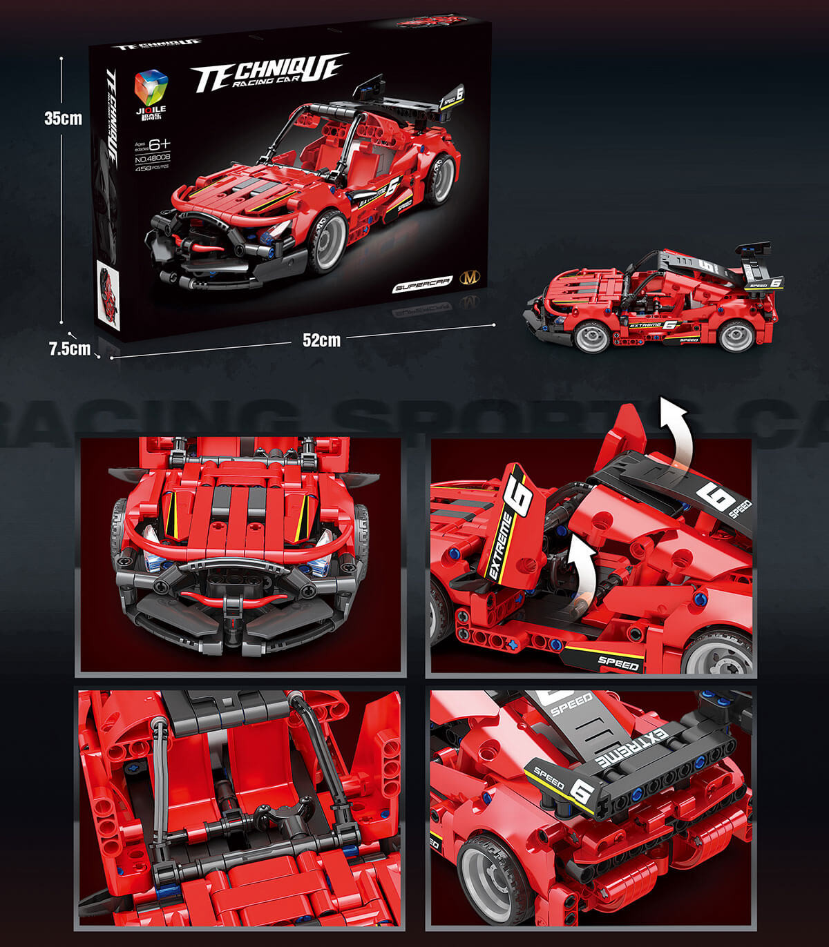 ΠΑΙΔΙΚΗ ΚΑΤΑΣΚΕΥΗ ΚΟΚΚΙΝΟ BUGGY-CABRIO 403 ΤΕΜΑΧΙΑ Armtoys