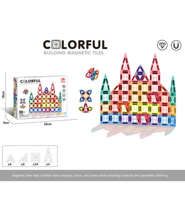 CHILDREN'S MAGNETIC CONSTRUCTOR 50 PIECES Armtoys