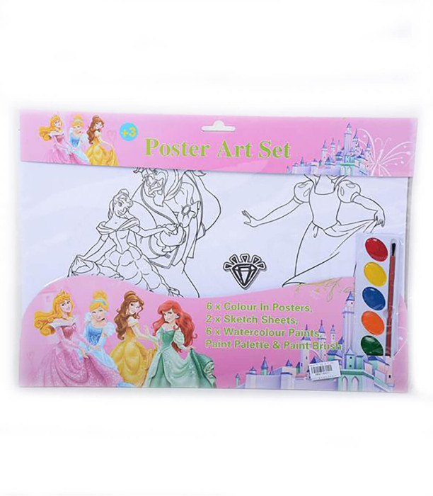 CHILDREN'S PAINTING SET WITH PAINTS PRINCESSES Armtoys