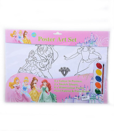 CHILDREN'S PAINTING SET WITH PAINTS PRINCESSES Armtoys