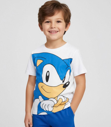 CHILDREN'S SUMMER PAJAMAS SONIC 4-10 YEARS Cerda