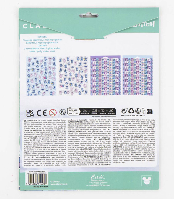 STICKERS 300 PCS STITCH Cerda