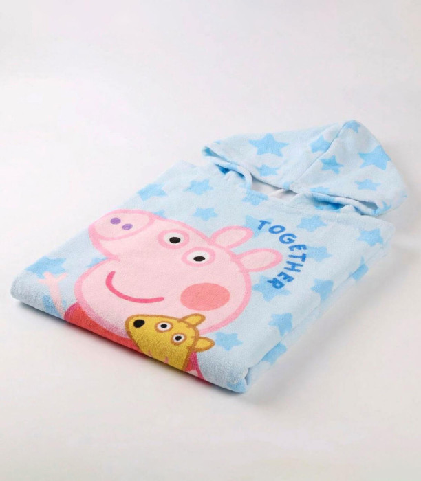 Παιδικό πετσετέ πόντσο Peppa Pig 55x54 εκ Cerda