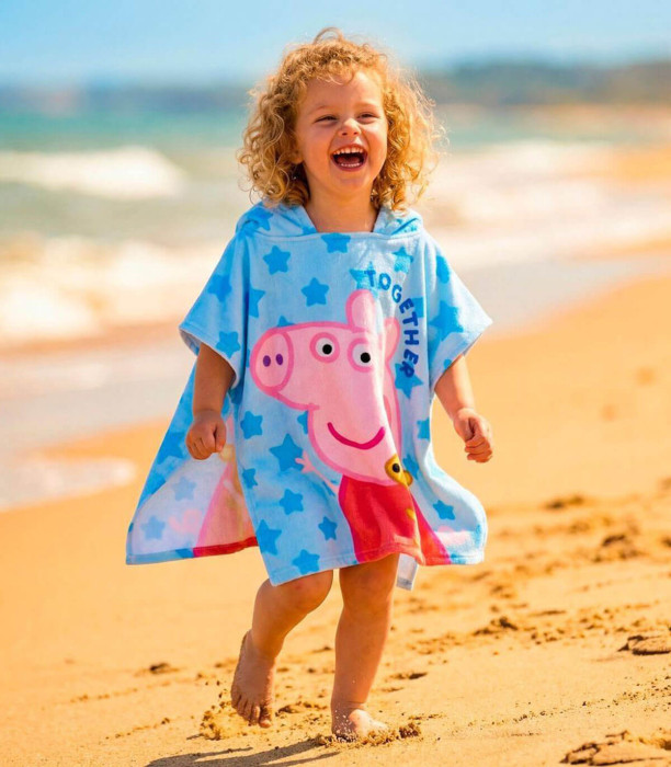 CHILDREN'S TOWEL PONCHO PEPPA PIG 55X54 CM Cerda