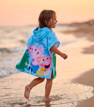 CHILDREN'S TOWEL PONCHO PEPPA PIG 55X54 CM Cerda