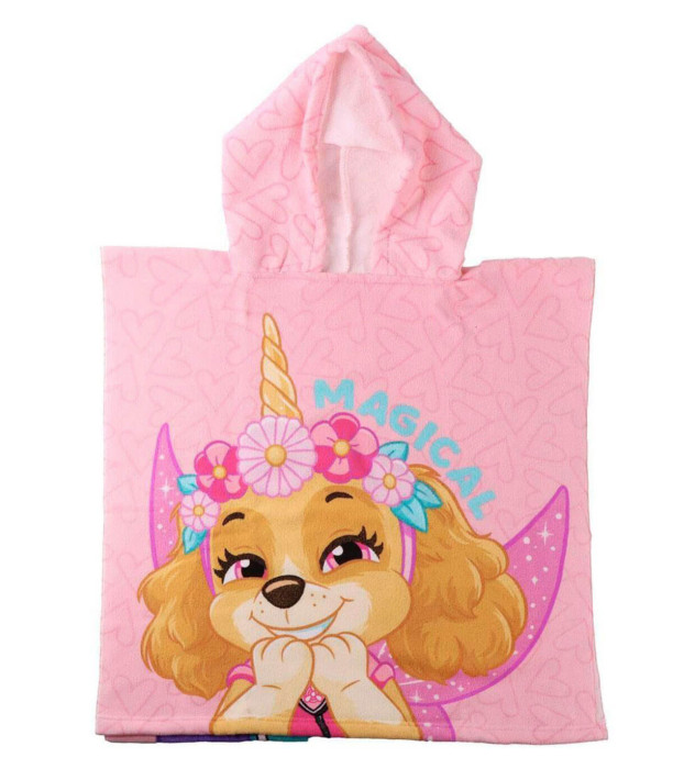 CHILDREN'S TOWEL PONCHO PAW PATROL SKY 55X54 CM Cerda