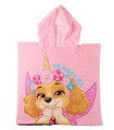 CHILDREN'S TOWEL PONCHO PAW PATROL SKYE 55X54 CM