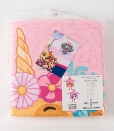 CHILDREN'S TOWEL PONCHO PAW PATROL SKY 55X54 CM Cerda
