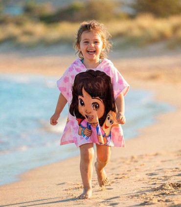 CHILDREN'S TOWEL PONCHO DORA 55X53 CM Cerda
