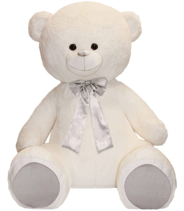 JUMBO TEDDY BEAR ΛΕΥΚΟ 2 ΤΥΠΟΙ 120 CM - Μεγάλο